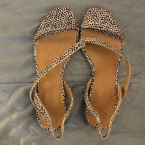 Madewell Slides Animal Print 5.5
